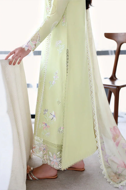 Azure - 3Pc Lawn Embroidered Shirt With Silk Printed Dupatta And Trouser