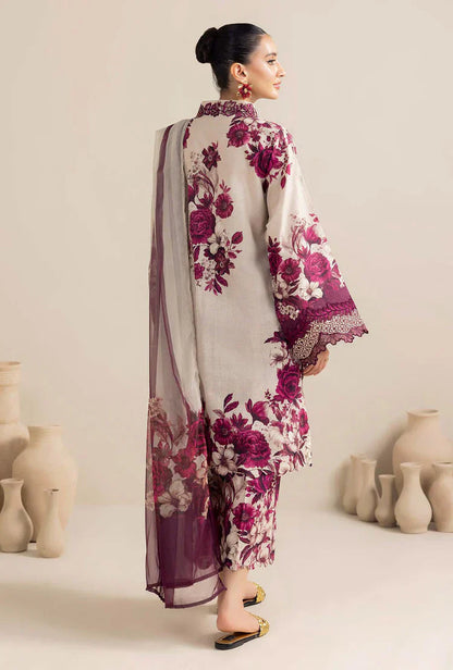 Adan Libas - 3Pc Lawn Printed Shirt With Silk Printed Dupatta And Trouser