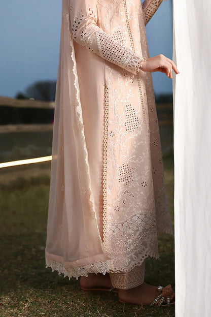 Azure - 3Pc Lawn Embroidered Shirt With Chiffon Embroidered Dupatta And Trouser