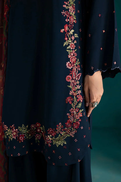 Batik - 3Pc Lawn Embroidered Shirt With Chiffon Printed Dupatta And Trouser