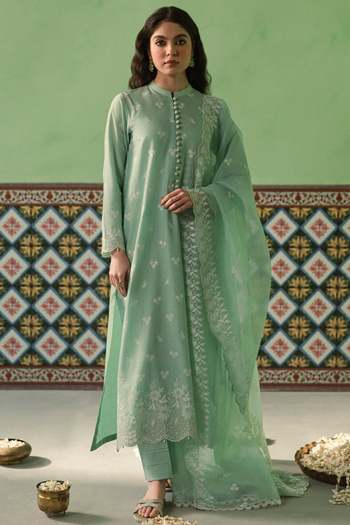 Cross Stitch - 3Pc Lawn Embroidered Shirt With Organza Embroidered Dupatta And Trouser