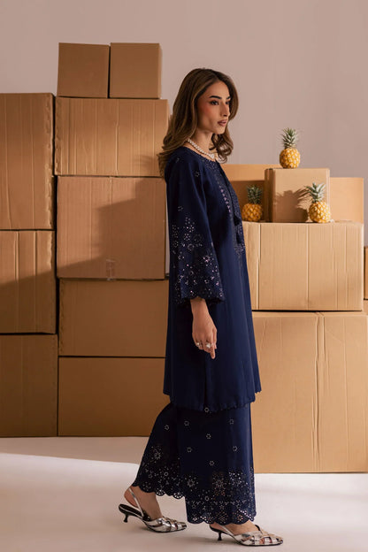 Batik - 2Pc Lawn Embroidered Shirt With Embroidered Trouser