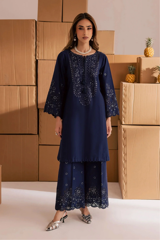 Batik - 2Pc Lawn Embroidered Shirt With Embroidered Trouser