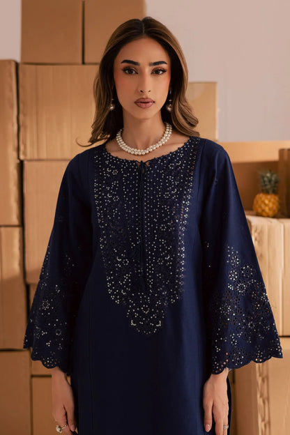 Batik - 2Pc Lawn Embroidered Shirt With Embroidered Trouser