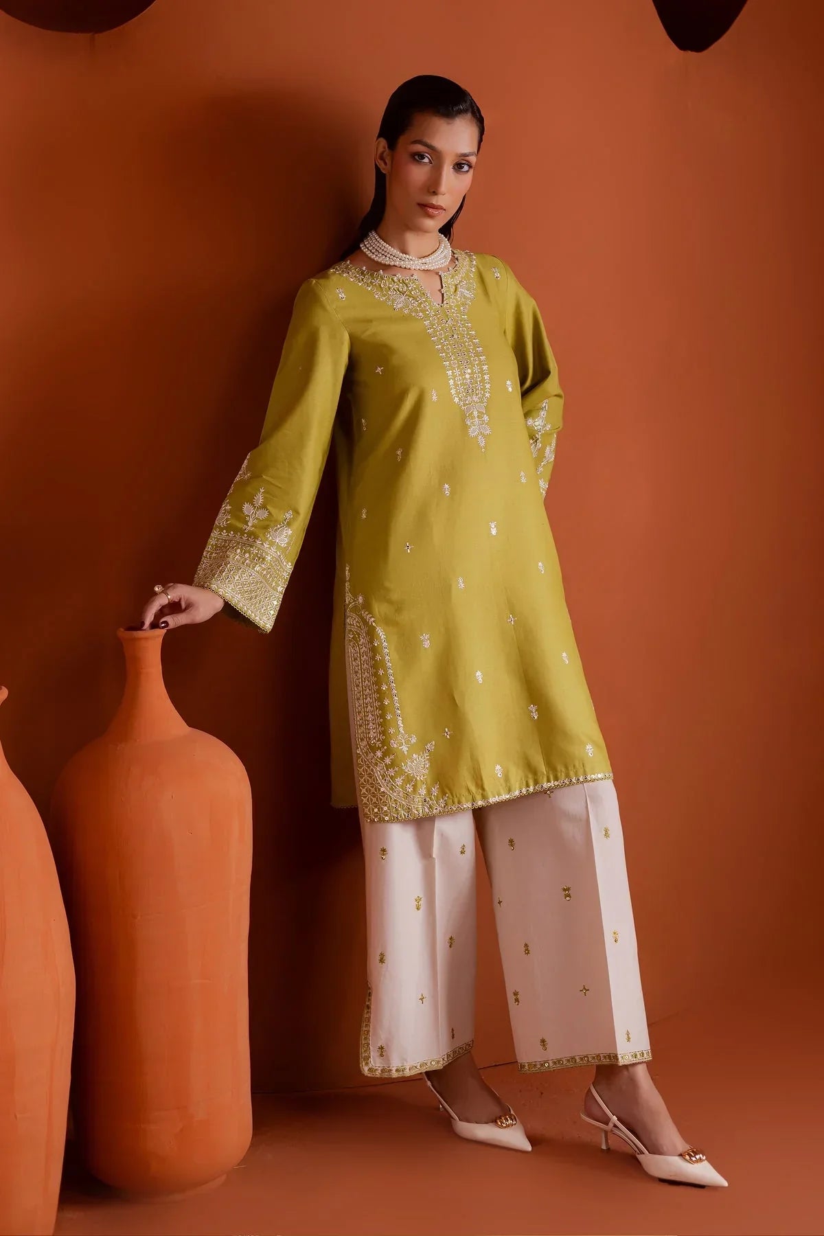 Batik  - 2Pc Lawn Embroidered Shirt And Embroidered Trouser