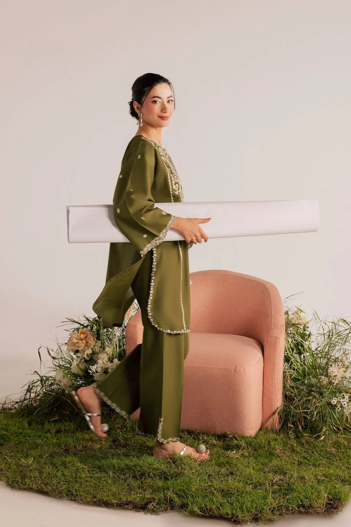 Batik  - 2Pc Lawn Embroidered Shirt And Embroidered Trouser