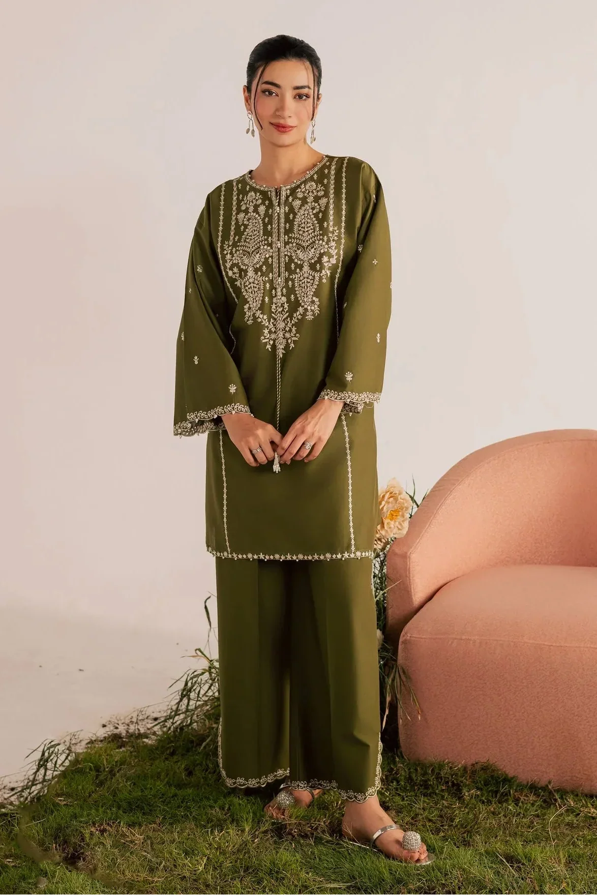 Batik  - 2Pc Lawn Embroidered Shirt And Embroidered Trouser