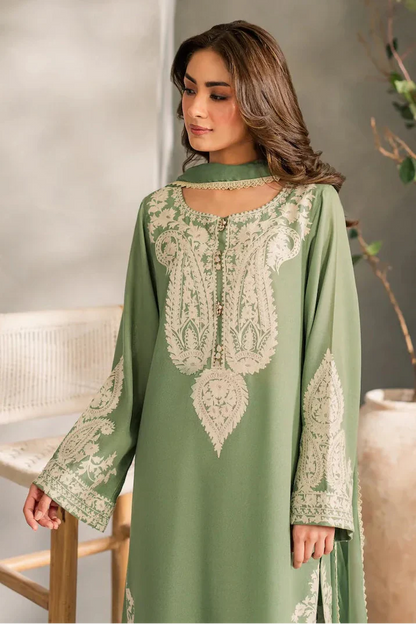 Batik - 3Pc Lawn Embroidered Shirt With Chiffon Dupatta And Trouser