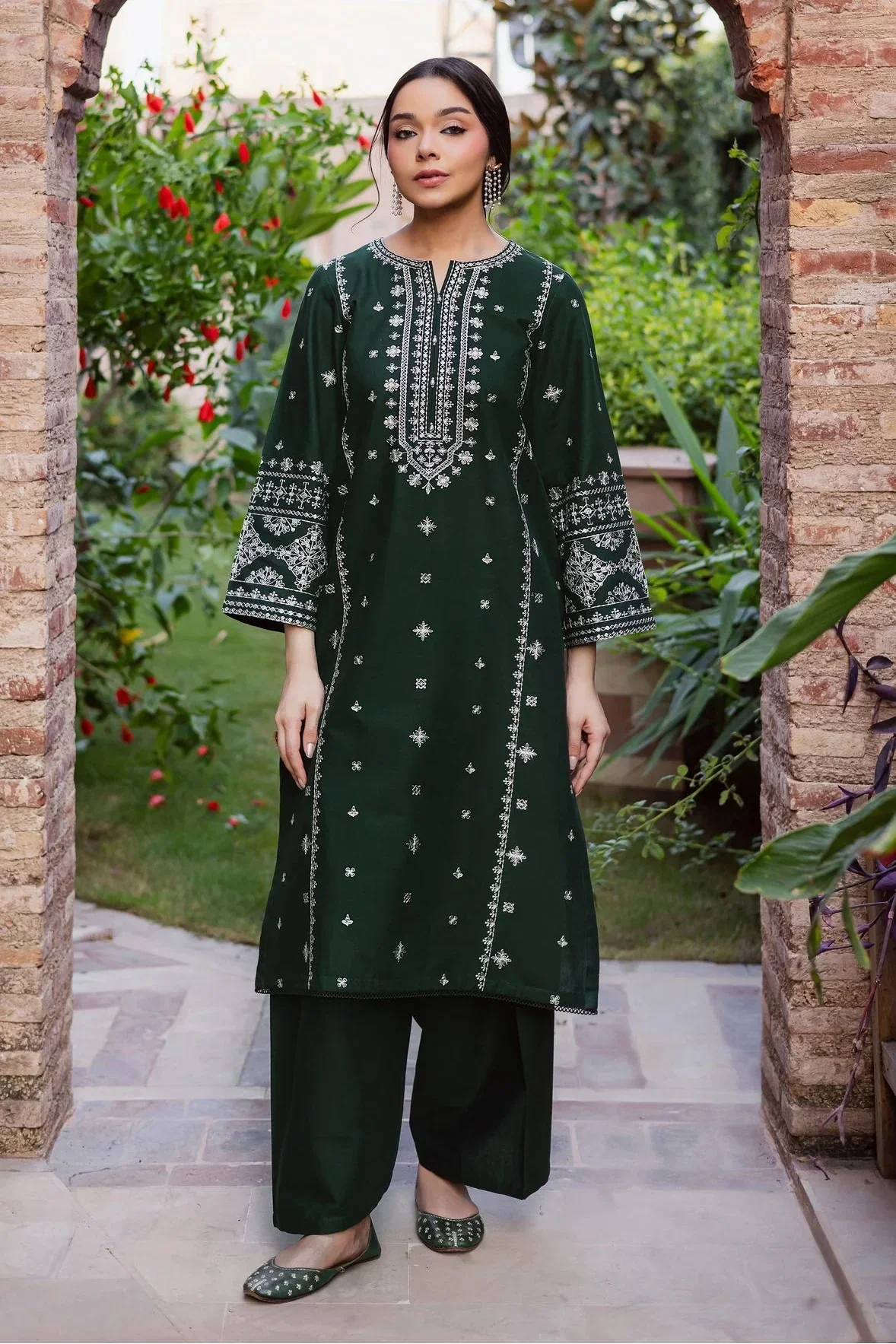 Batik  - 2Pc Lawn Embroidered Shirt And Embroidered Trouser