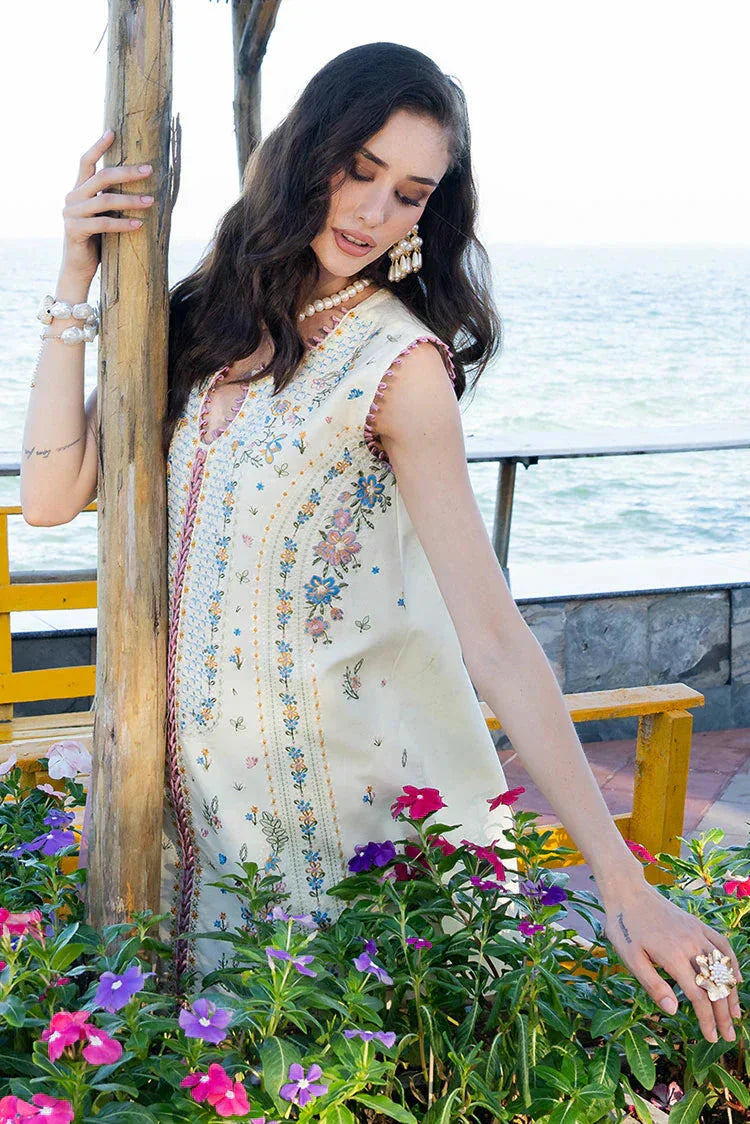 Fiona - 3Pc Lawn Embroidered Shirt With Chiffon Printed Dupatta And Trouser