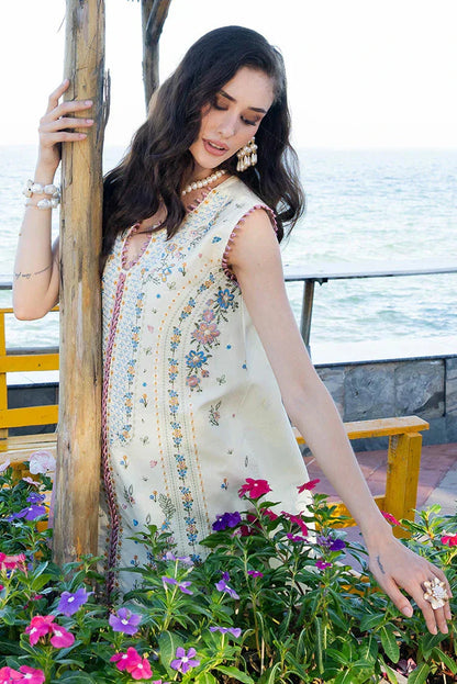 Fiona - 3Pc Lawn Embroidered Shirt With Chiffon Printed Dupatta And Trouser