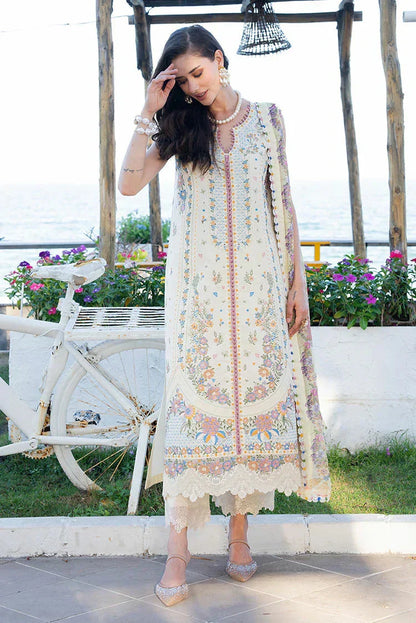 Fiona - 3Pc Lawn Embroidered Shirt With Chiffon Printed Dupatta And Trouser