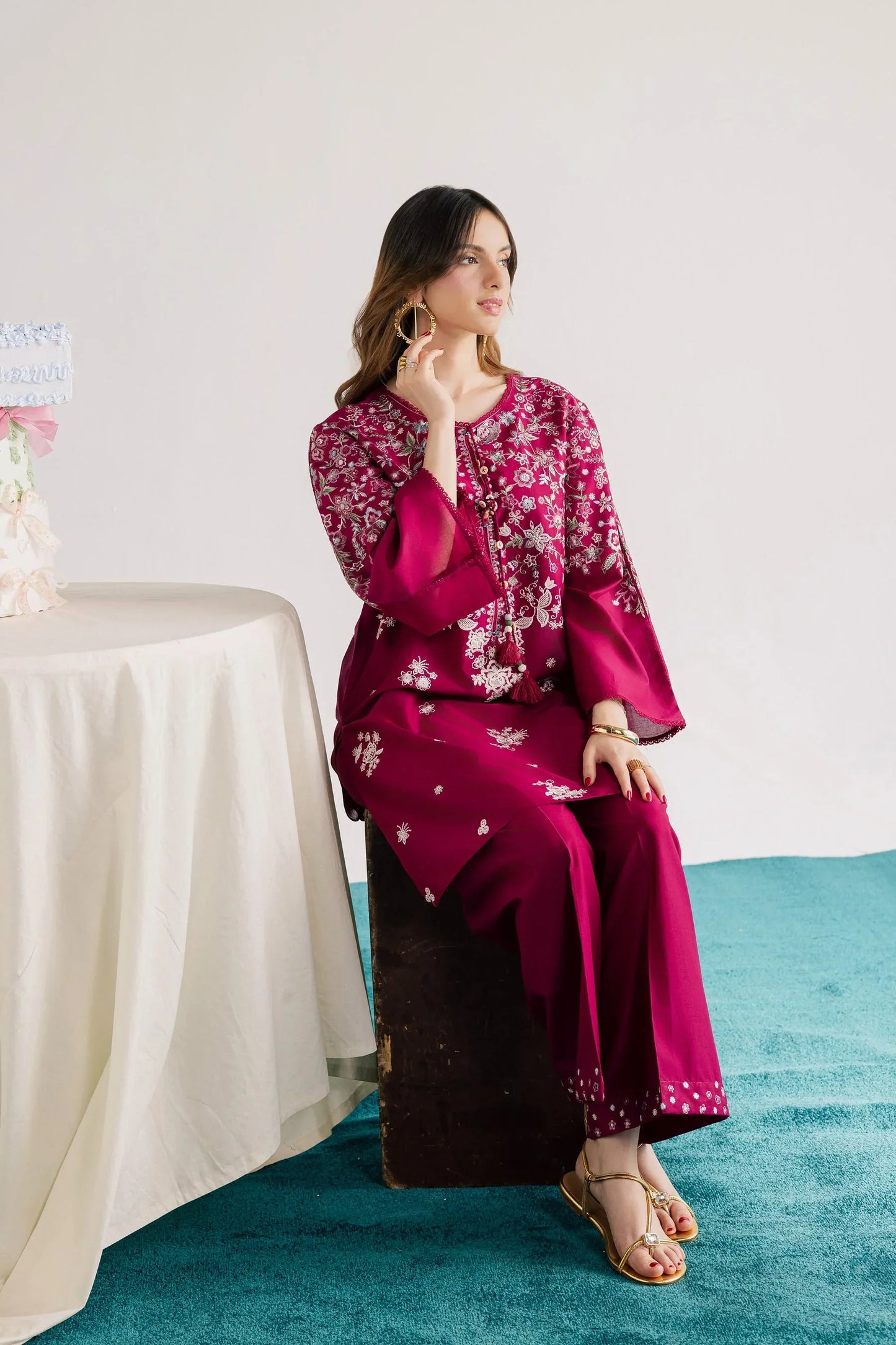 Batik  - 2Pc Lawn Embroidered Shirt And Embroidered Trouser