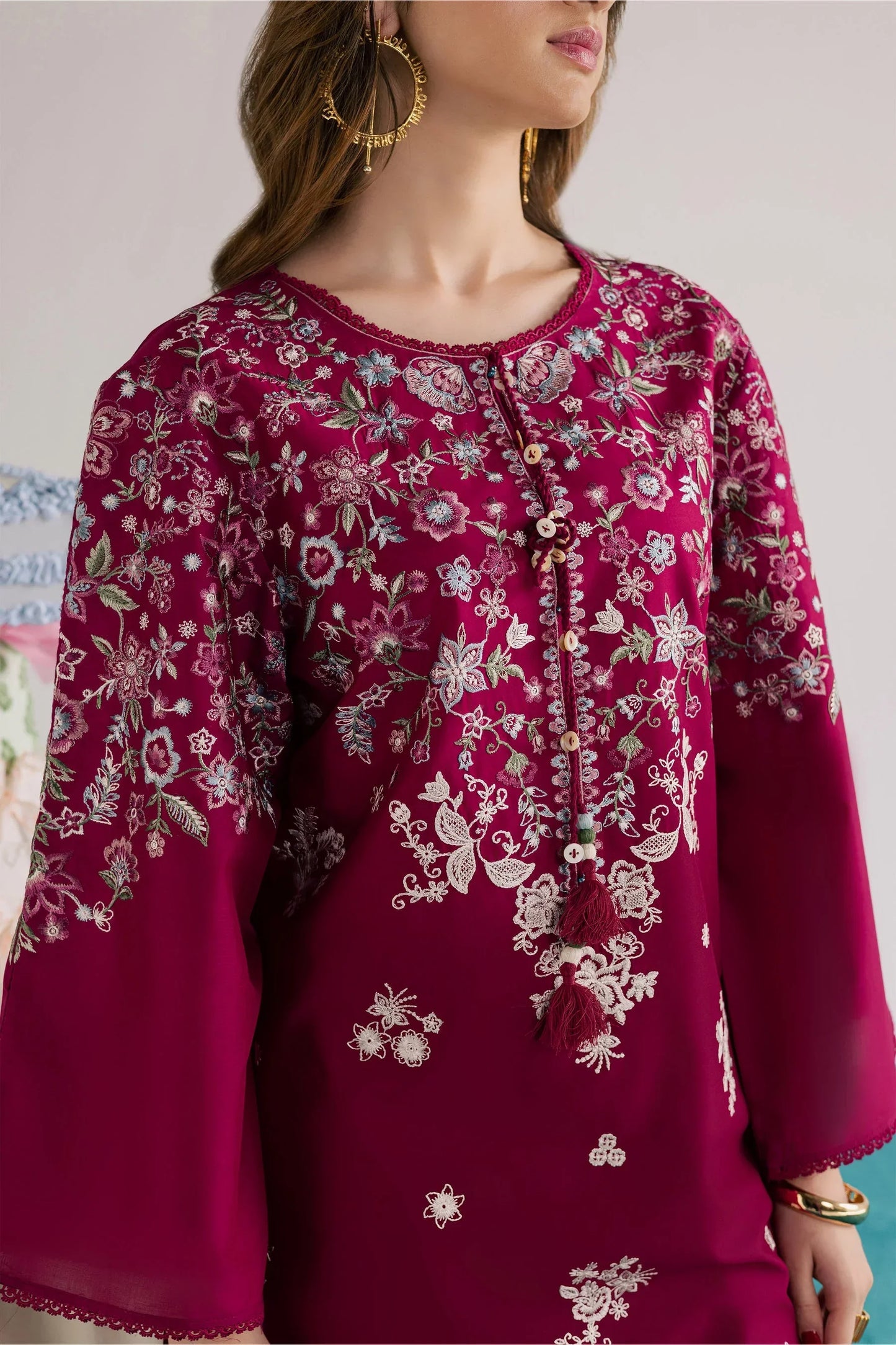 Batik  - 2Pc Lawn Embroidered Shirt And Embroidered Trouser
