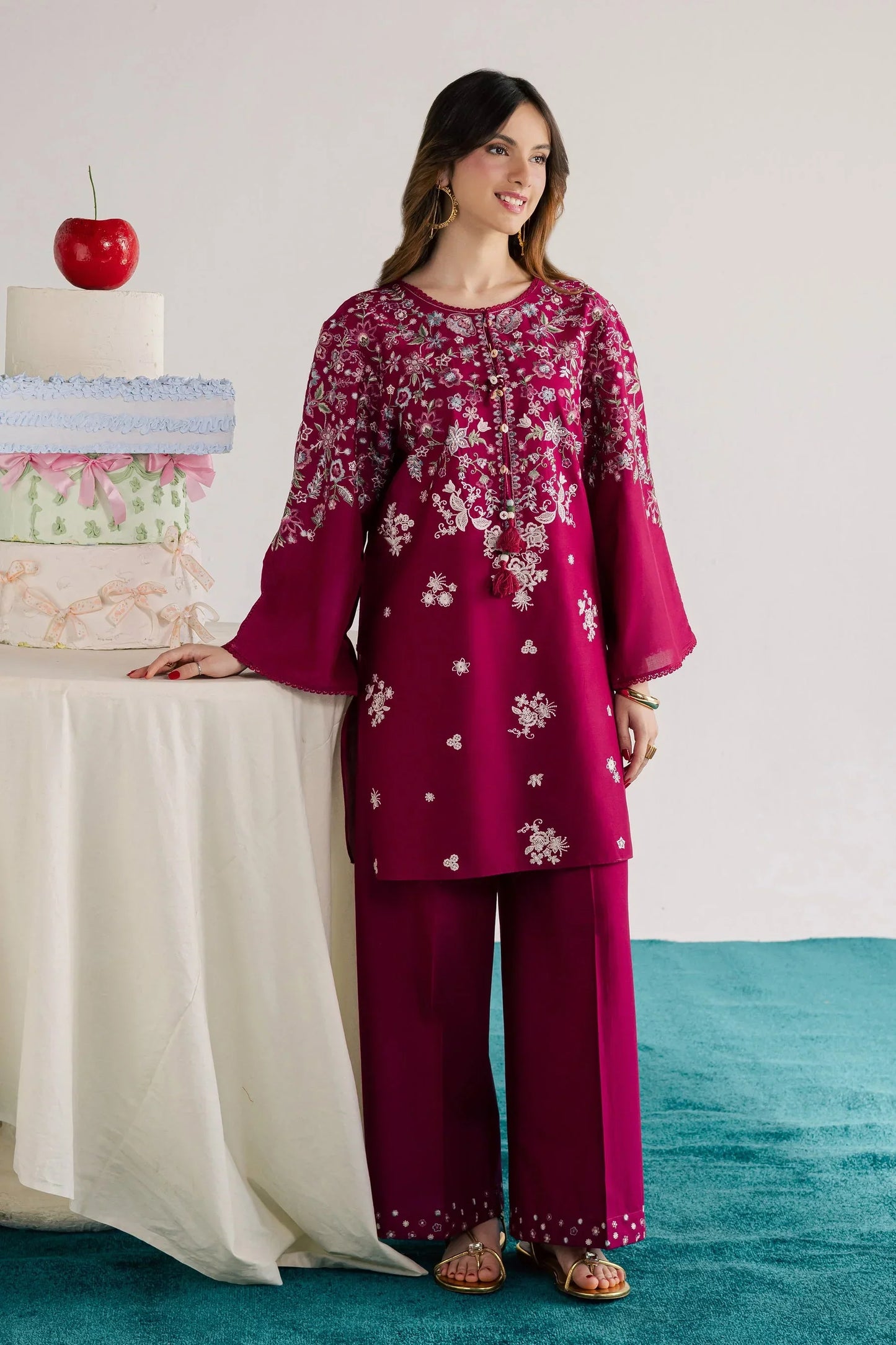 Batik  - 2Pc Lawn Embroidered Shirt And Embroidered Trouser